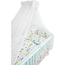 Minikid Bedding set  - 4 parts - 135/100/360 - MIASTO - TURKUS