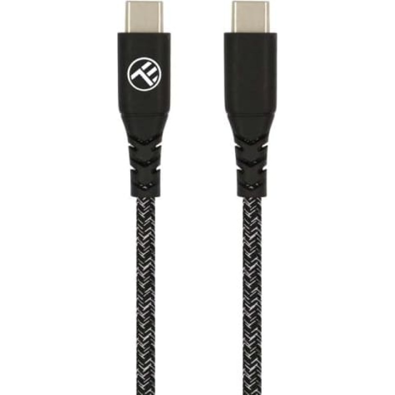 Tellur Green Data cable Type-C to Type-C 3A PD60W 1m nylon black