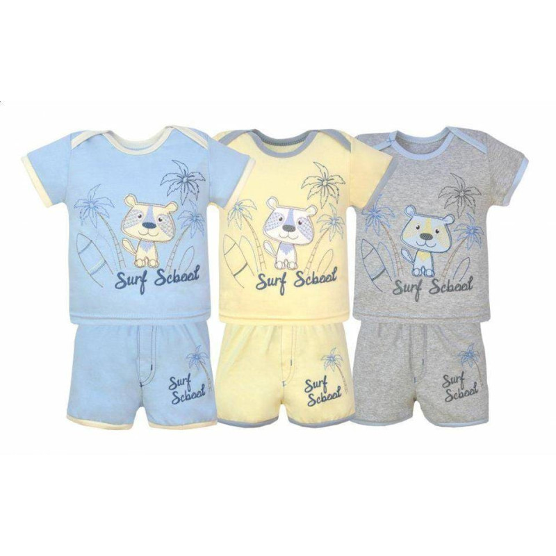 Minikid 2464 KOMPLET LATO SURFING 68 SZARY