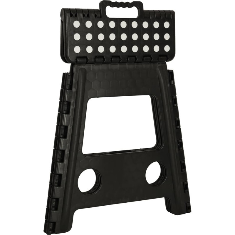 Neslīdošs saliekamais taburete 39cm melns