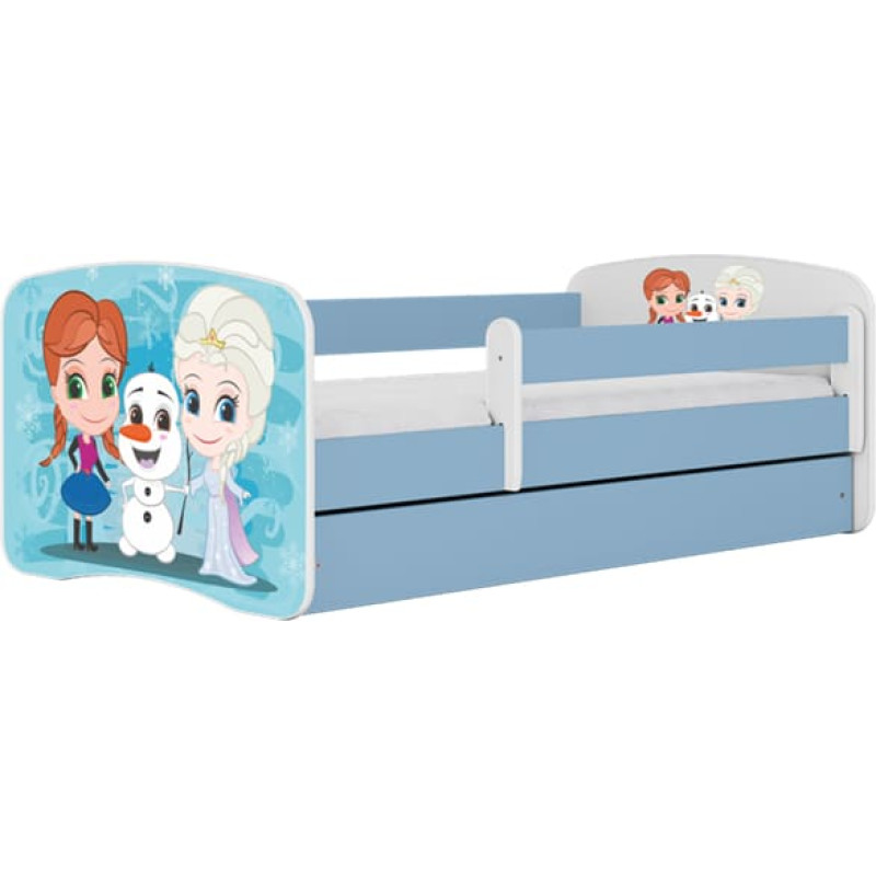 Kocot Kids Bed babydreams blue frozen land without drawer with mattress 140/70