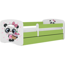 Kocot Kids Bed babydreams green panda with drawer with mattress 180/80