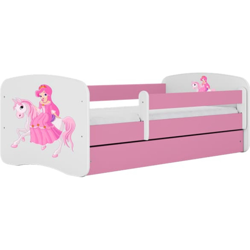Kocot Kids Bed babydreams pink princess on horse without drawer with mattress 160/80