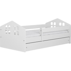 Kocot Kids Bed Kacper white without drawer with mattress 180/80