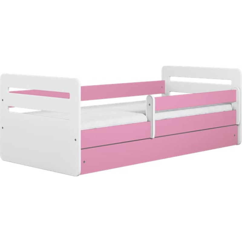 Kocot Kids Bed tomi pink with drawer with mattress 140/80