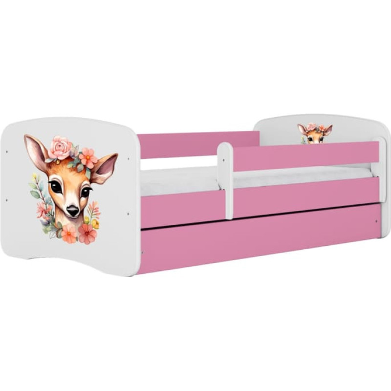 Kocot Kids Bed babydreams pink bambi with drawer with mattress 180/80