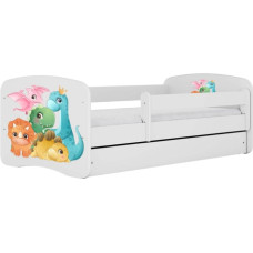 Kocot Kids Bed babydreams white tiny dinos with drawer with mattress 160/80