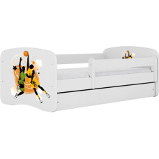 Kocot Kids Bed babydreams white basketball with drawer with mattress 140/70