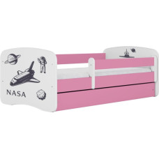 Kocot Kids Bed babydreams pink nasa with drawer with mattress 160/80