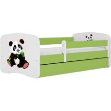 Kocot Kids Bed babydreams green panda 2 with drawer with mattress 160/80