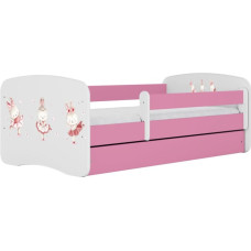 Kocot Kids Bed babydreams pink bunnies with butterflies without drawer with mattress 180/80