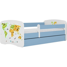 Kocot Kids Bed babydreams blue map without drawer with mattress 180/80