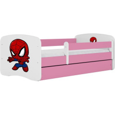 Kocot Kids Bed babydreams pink spiderman with drawer with mattress 160/80