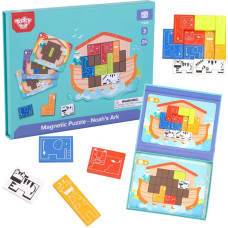 Tooky Toy Układanka Magnetyczna Montessori Logiczna Puzzle Tetris Arka Noego 26 el.