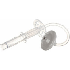 Canpol Babies 56/609 auslaufsicherer Silikonstrohhalm mit Gewicht, 1 Stück, grau