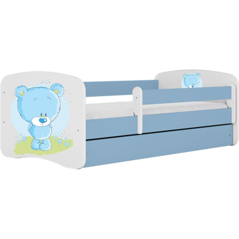 Kocot Kids Bed babydreams blue blue teddybear without drawer with mattress 140/70