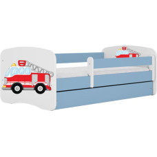 Kocot Kids Bed babydreams blue fire brigade with drawer with mattress 140/70