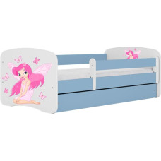 Kocot Kids Bed babydreams blue fairy with butterflies without drawer with mattress 160/80