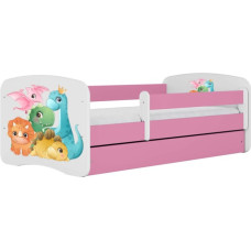 Kocot Kids Bed babydreams pink tiny dinos with drawer with mattress 160/80