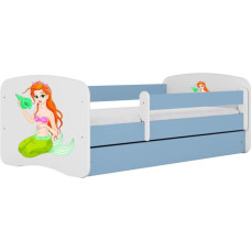 Kocot Kids Bed babydreams blue mermaid with drawer with mattress 140/70