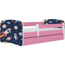 Kocot Kids Bed babydreams pink cosmos with drawer with mattress 180/80