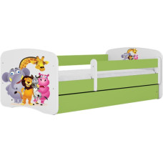 Kocot Kids Bed babydreams green zoo without drawer with mattress 140/70