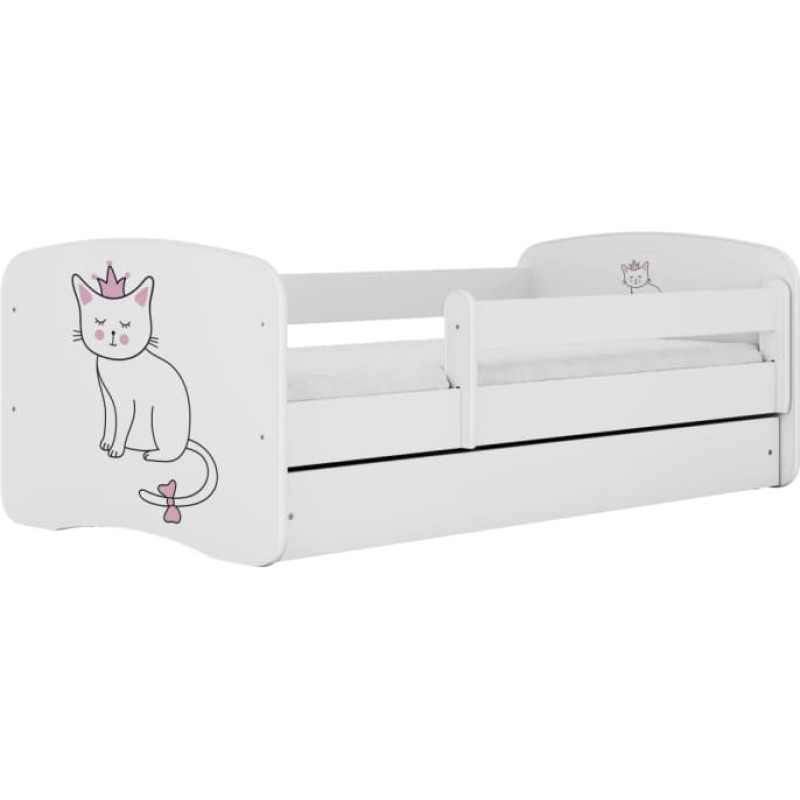 Kocot Kids Bed babydreams white cat without drawer with mattress 140/70