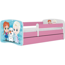 Kocot Kids Bed babydreams pink frozen land with drawer with mattress 180/80