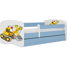 Kocot Kids Bed babydreams blue digger with drawer with mattress 140/70