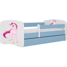 Kocot Kids Bed babydreams blue unicorn with drawer with mattress 180/80