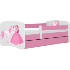 Kocot Kids Bed babydreams pink princess horse with drawer with mattress 180/80