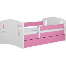 Kocot Kids Bed classic 2 pink without drawer with mattress 180/80