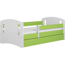 Kocot Kids Bed classic 2 green without drawer with mattress 160/80