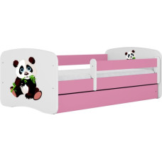 Kocot Kids Bed babydreams pink panda 2 with drawer with mattress 160/80