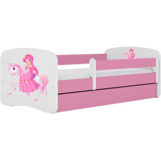 Kocot Kids Bed babydreams pink princess on horse without drawer with mattress 180/80