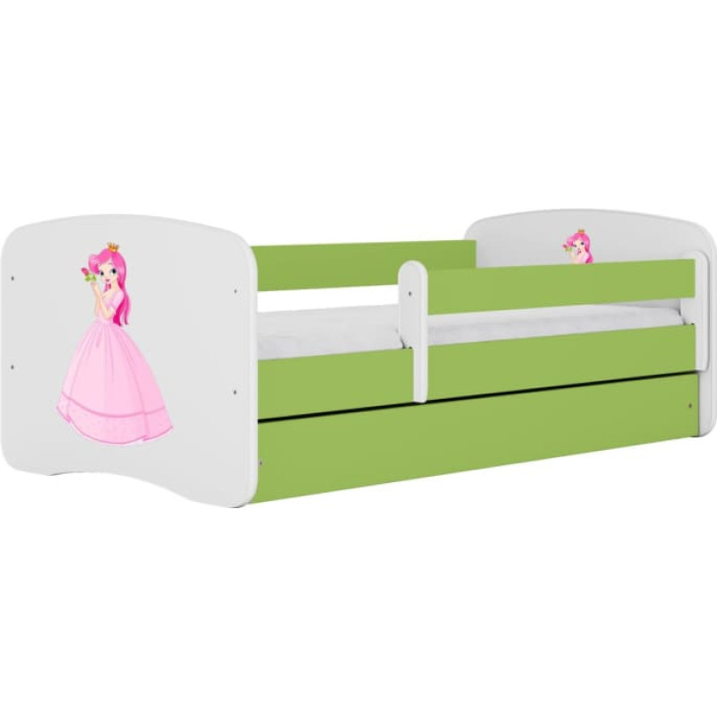 Kocot Kids Bed babydreams green princess without drawer with mattress 140/70