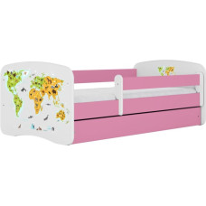 Kocot Kids Bed babydreams pink map without drawer with mattress 160/80