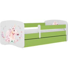 Kocot Kids Bed babydreams green horse without drawer with mattress 160/80