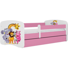 Kocot Kids Bed babydreams pink zoo without drawer with mattress 180/80