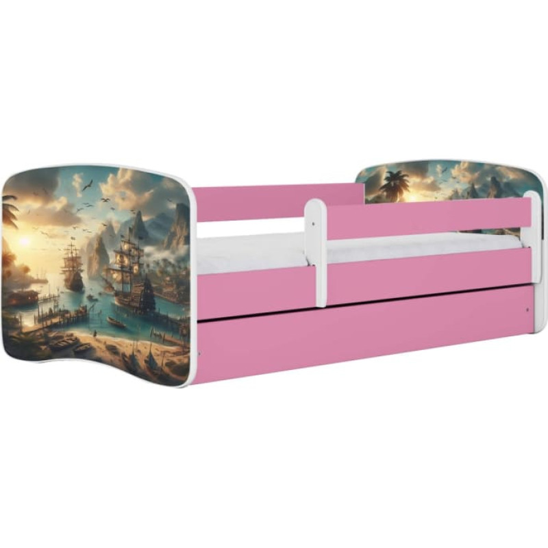Kocot Kids Bed babydreams pink ship without drawer with mattress 180/80