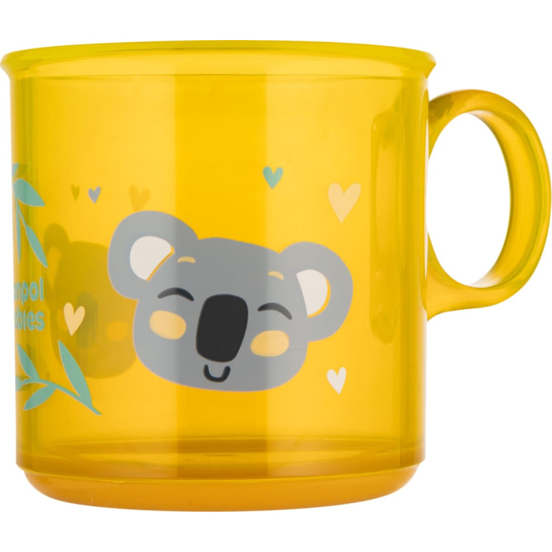 Canpol Babies CANPOL 2/100 Anti-Slip Mug with Handle 170 ml Exotic Animals yellow