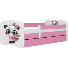 Kocot Kids Bed babydreams pink panda with drawer with mattress 140/70