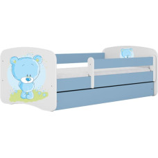 Kocot Kids Bed babydreams blue blue teddybear without drawer with mattress 160/80