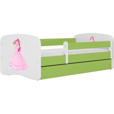 Kocot Kids Bed babydreams green princess with drawer with mattress 160/80