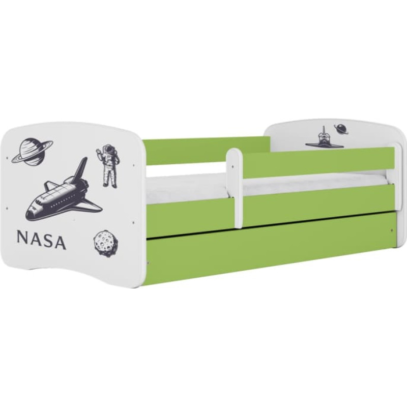 Kocot Kids Bed babydreams green nasa with drawer with mattress 180/80
