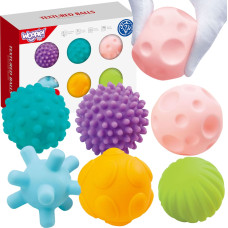Woopie BABY sensorische Quetschbausteine, 6 Stück
