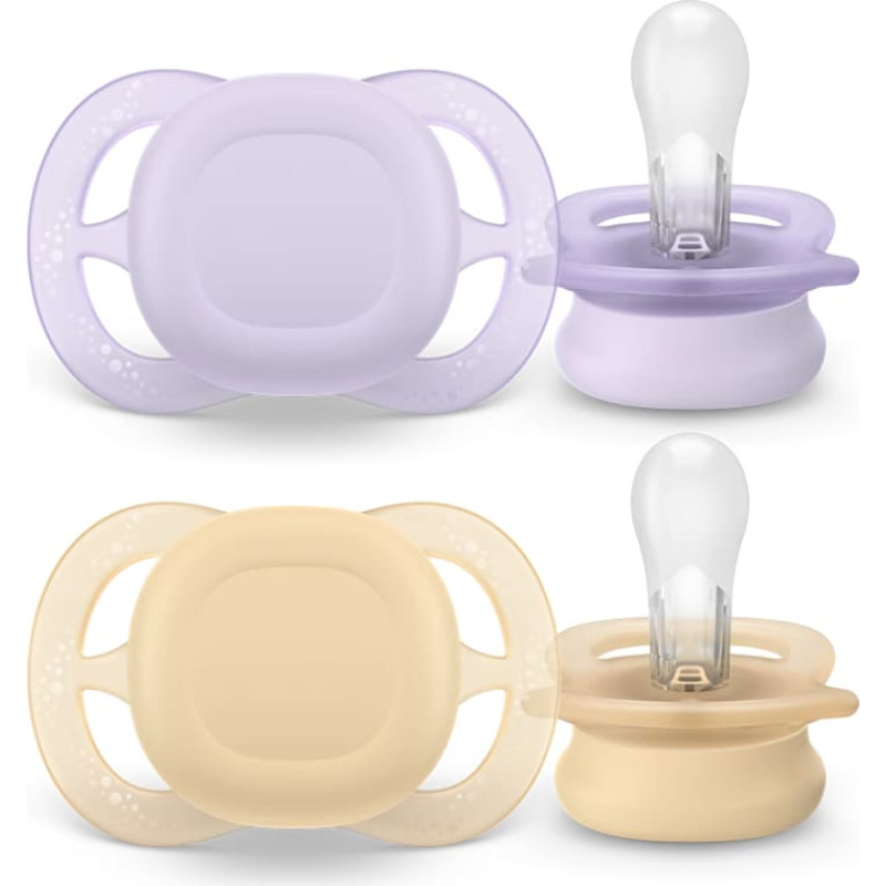 Philips Avent SCF075/01 Ultra Soft Schnuller für Neugeborene (0–2 Monate)