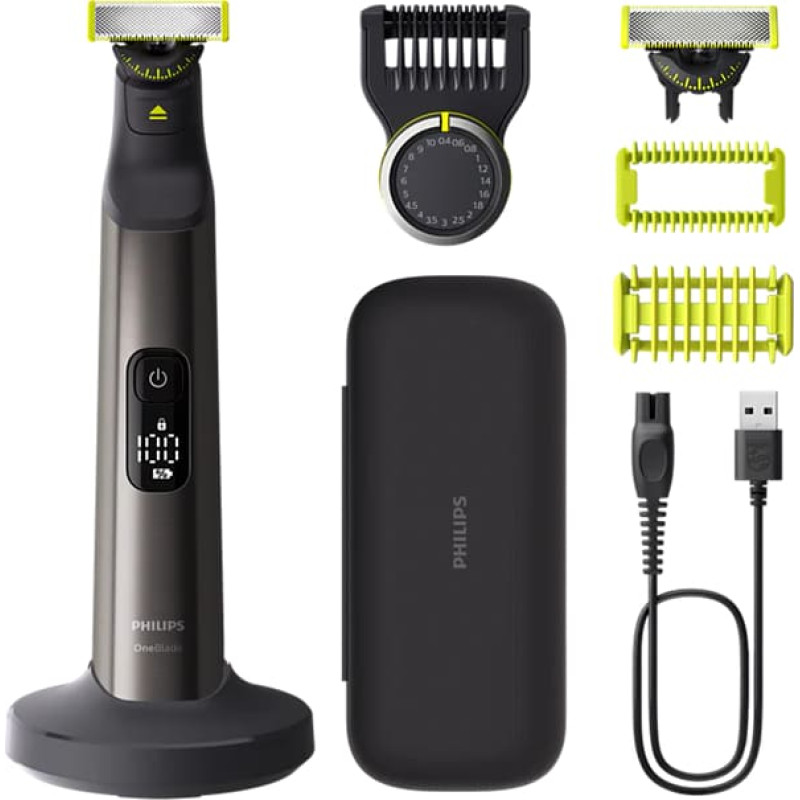 Philips OneBlade Pro skuveklis, hroma - QP6652/61