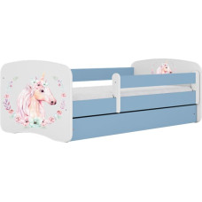 Kocot Kids Bed babydreams blue horse without drawer with mattress 140/70