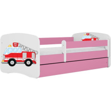 Kocot Kids Bed babydreams pink fire brigade without drawer with mattress 160/80